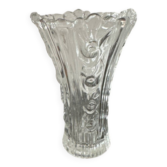 Vase en verre à fleurs