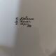 Flat plate Rouen earthenware