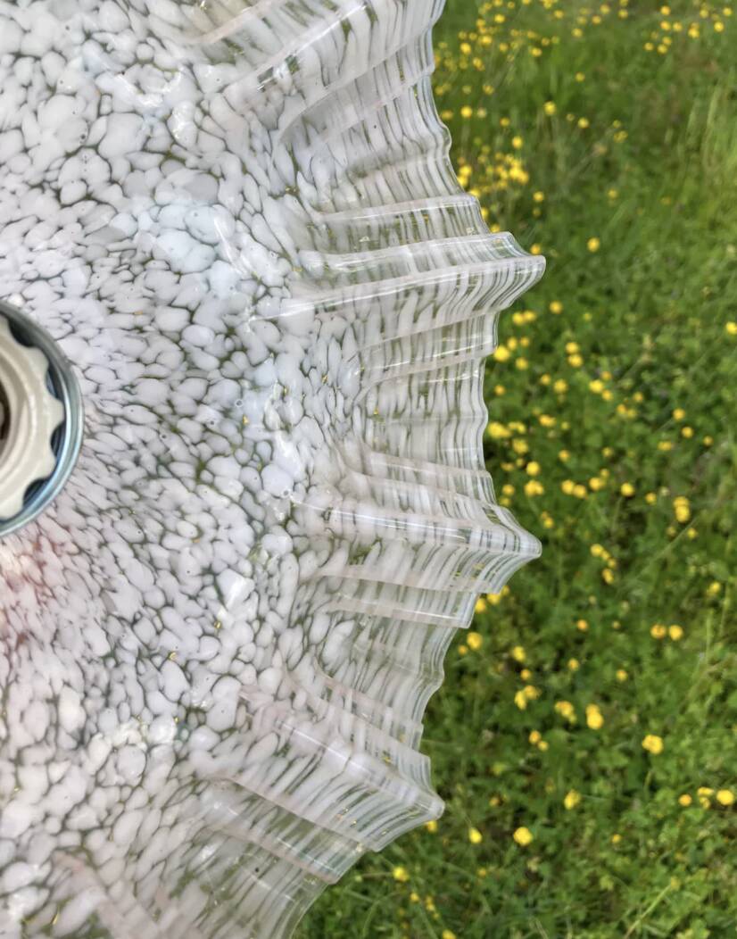 Clichy glass pendant light / lampshade