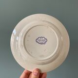 Series of 12 mismatched Terre de Fer dessert plates