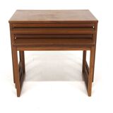 Svante Skogh teak nesting tables for Seffle Möbelfabrik, Sweden, 1960s