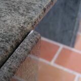 Large square granite coffee table