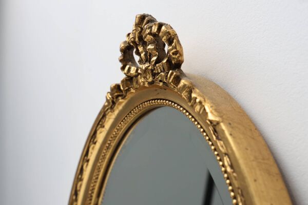 Miroir biseauté en bois de style Louis-Philippe, marque Pieterman, 1950