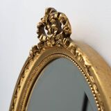 Dutch Wood with Beveled Louis-Philippe Style Mirror labeled Pieterman, 1950