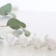 Set of 4 doors cherub knife, porcelain, vintage