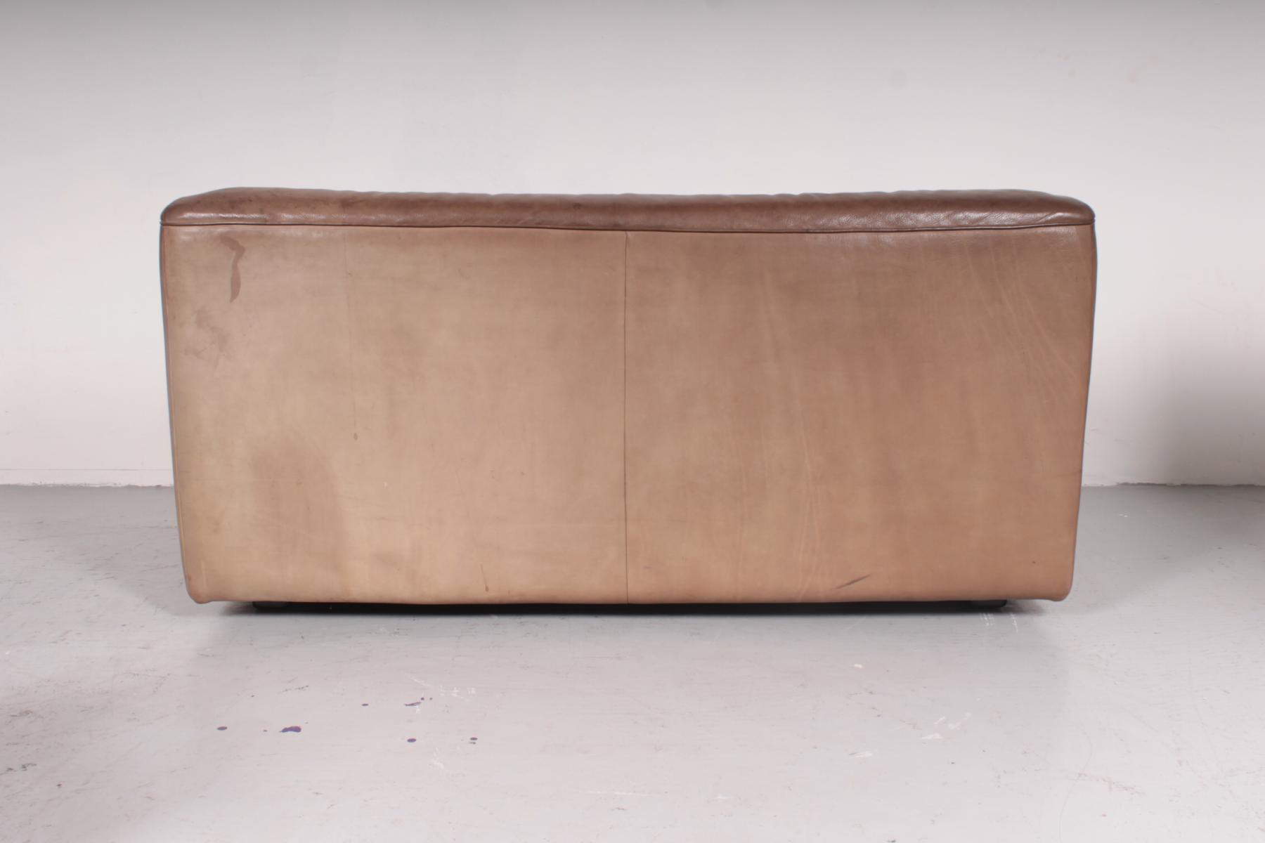 Canapé DS43 en cuir de De Sede Suisse 1980s