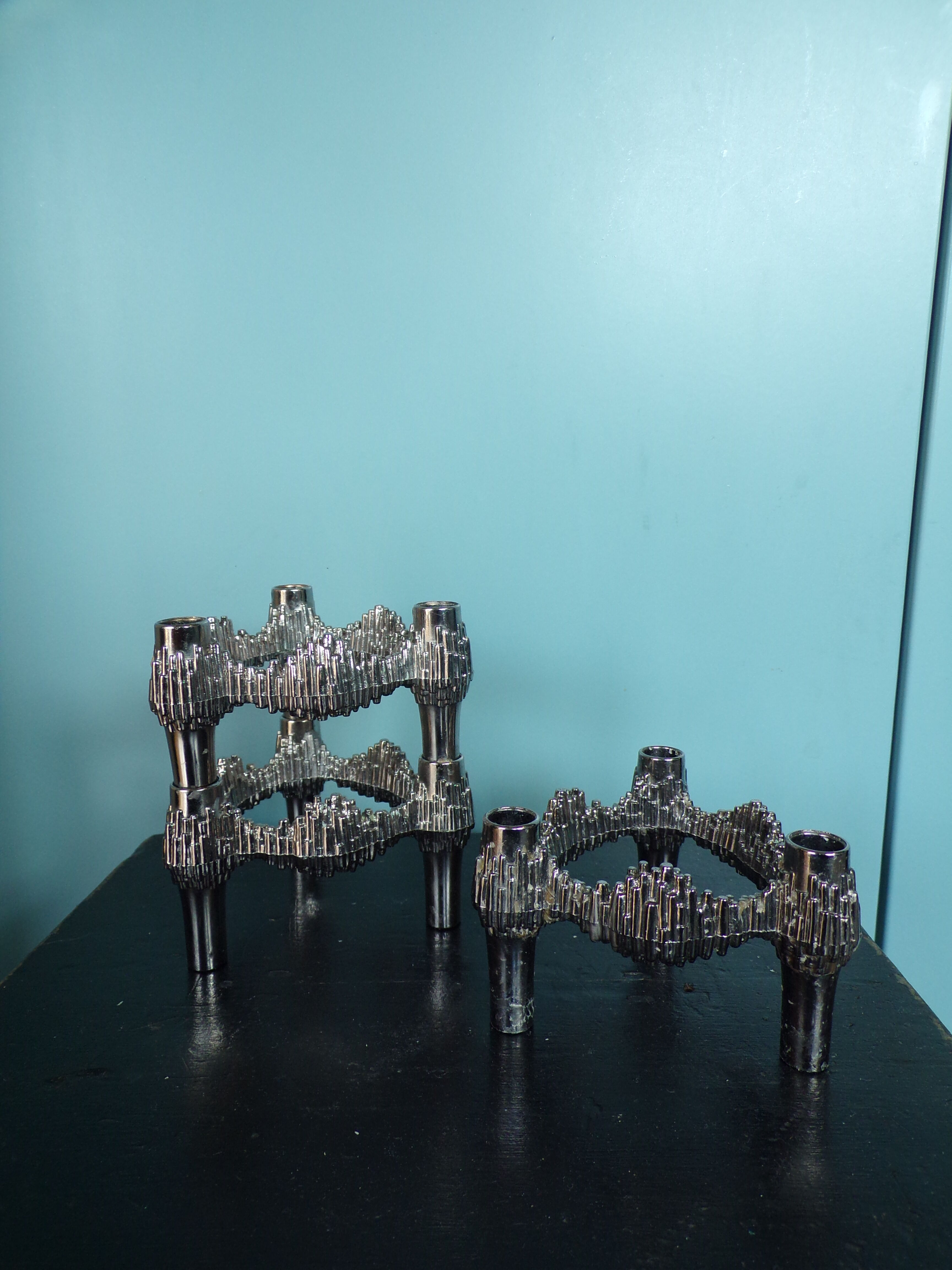Lot 3 candle holders BMF Nagel Quist