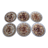 6 Kolo poland hand-painted dessert plates