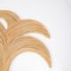 Mirror "palms" in rattan