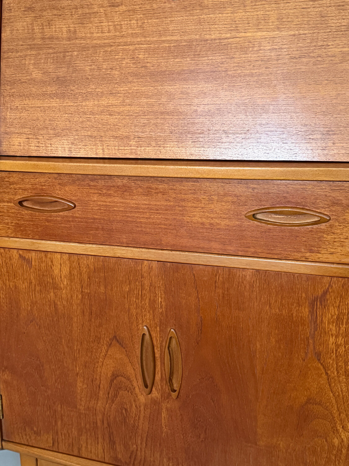 Vintage Jentique teak secretary desk