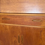 Vintage Jentique teak secretary desk