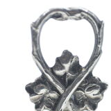 Old solid silver saleron, hallmarks from Spain, art nouveau, collection