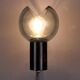 Vintage wall light in glass and aluminium, Italy, 1960s