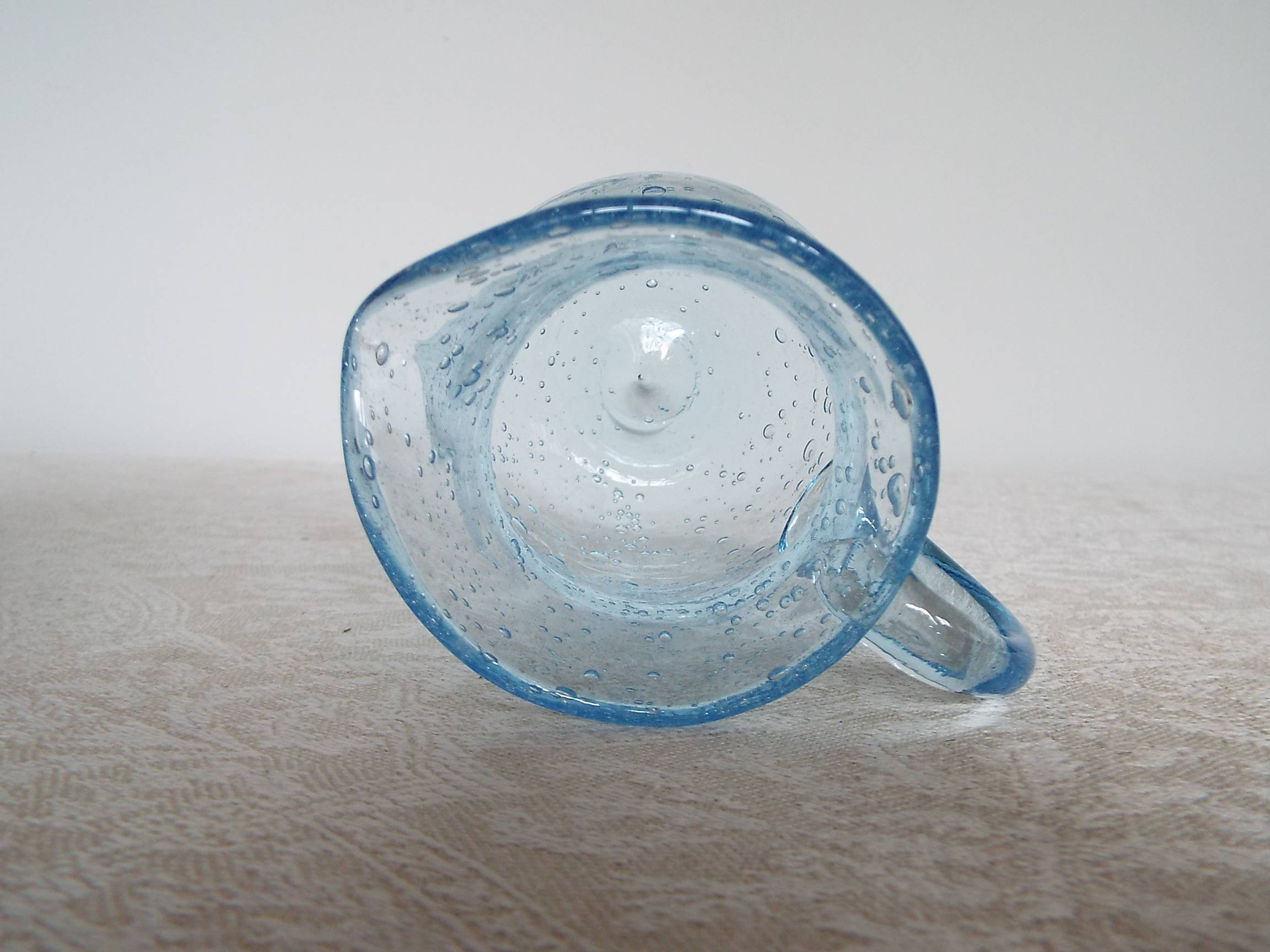 Bulled glass pitcher