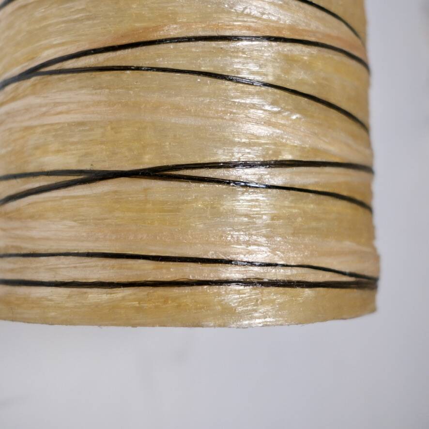 Resin and rope wall light by Accolay, France, 1970s