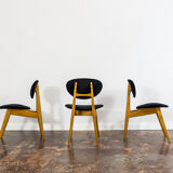 Set of 3 chairs by Juliusz Kędziorek 1960's