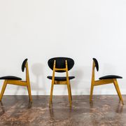 Set de 3 chaises par Juliusz Kędziorek 1960's