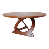 Vintage Danish Teak Sunburst Coffee Table by Soren Georg Jensen For Kubus