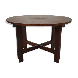 Dutch modernist oak side table, 1930s