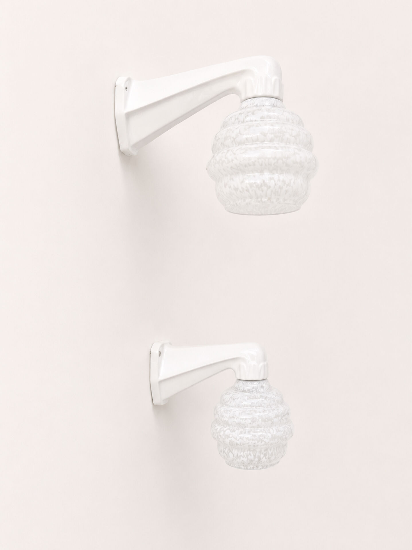Art Deco porcelain wall lights