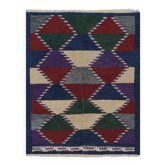 Vintage Turkish handmade rug 109x136 cm