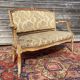 Gilded carved wooden bench louis XV XVIII century