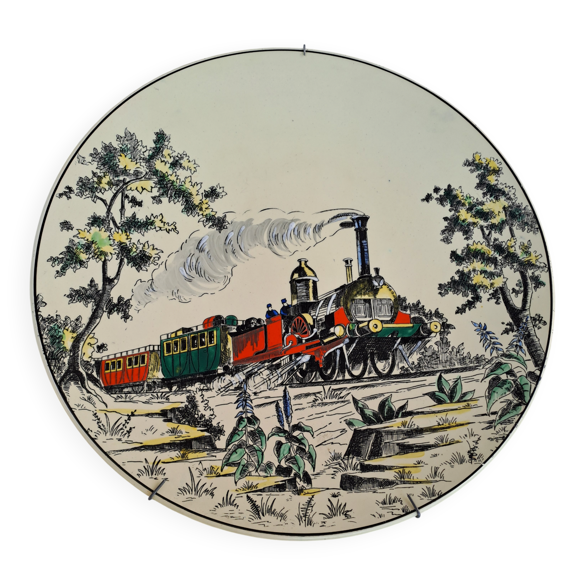 Longwy Plate The Train No. 964