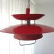 Red pull-down Scandinavian design ceiling lamp Berga by Markslöjd Sweden