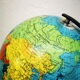 Earth globe tripod Taride glass 1966