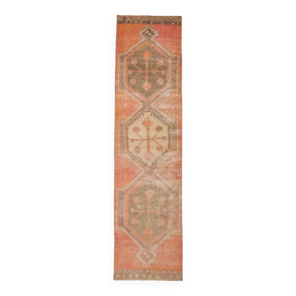 Tapis de couloir classique vintage orange citrouille 3x12, 90x353 cm SK 20811