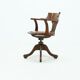 English antique hillcrest swivel desk chair 1920s