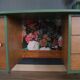 Restored office, 60/70 year, forest green and ancient flowers
