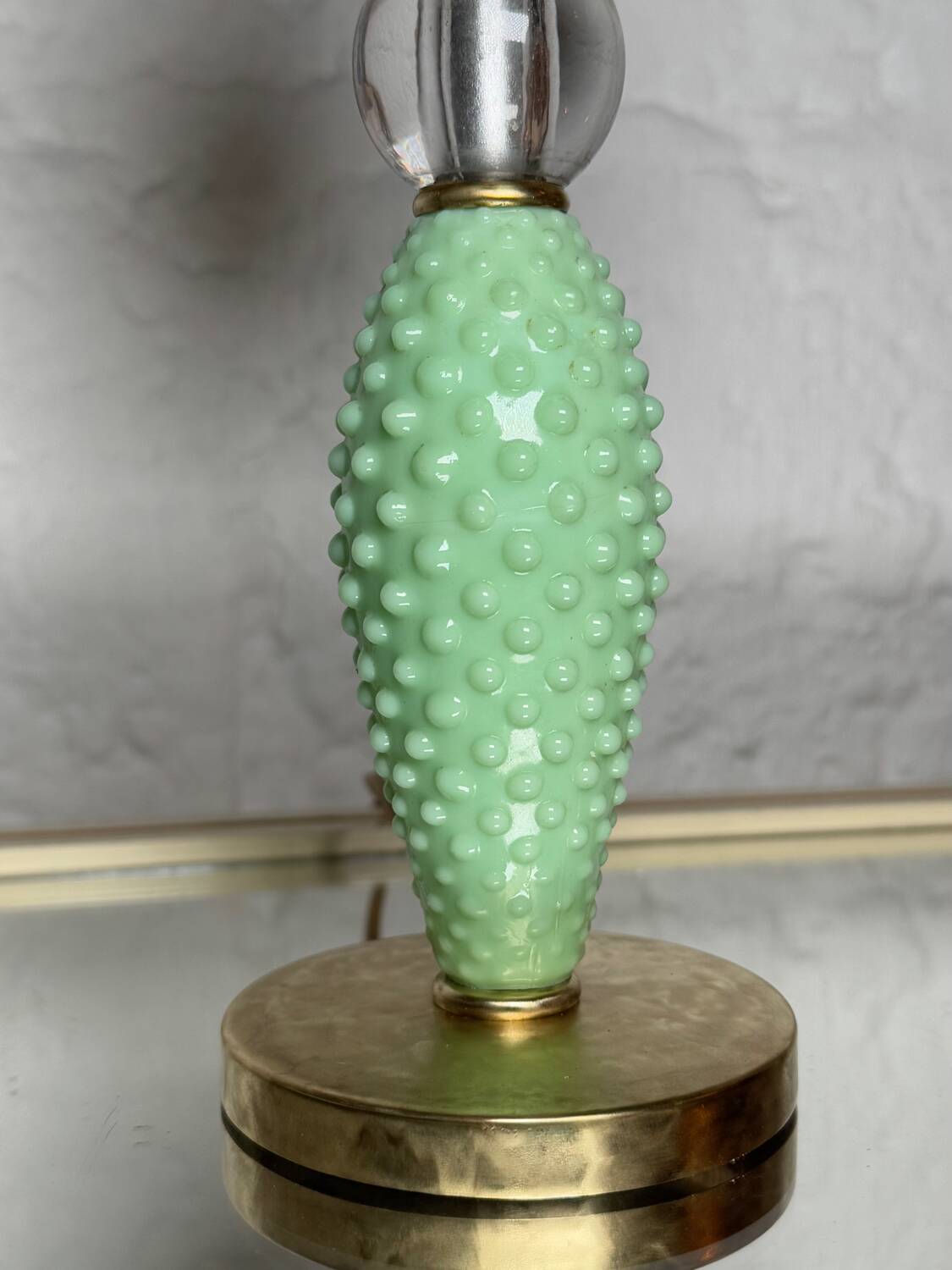 Lampe en opaline MD, années 60