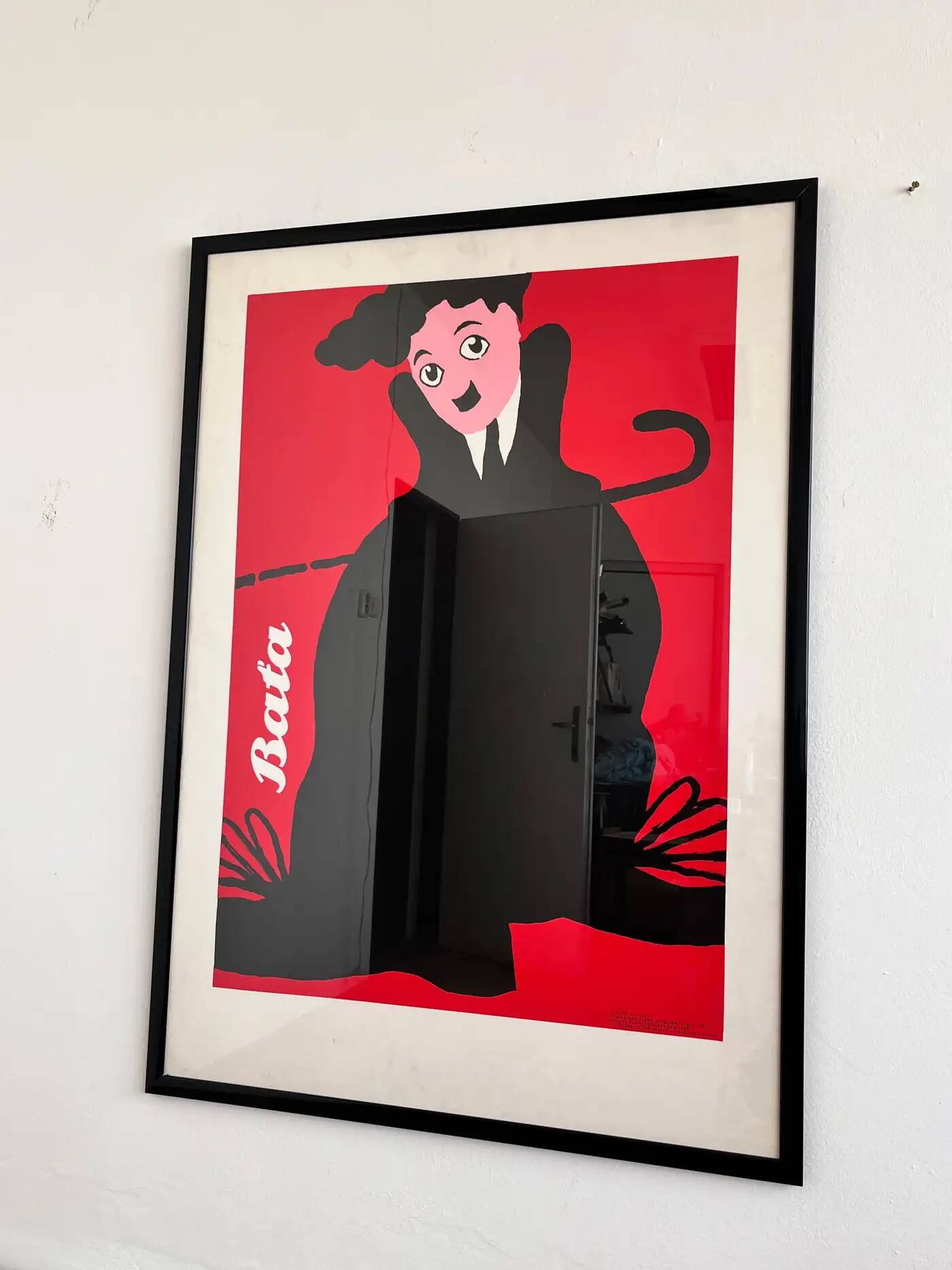Big original Charlie Chaplin poster by Claudio Oliveira - Baťa, 1992