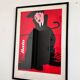 Big original Charlie Chaplin poster by Claudio Oliveira - Baťa, 1992