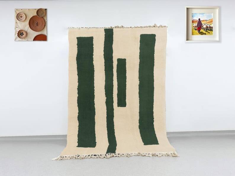 Traditional handmade Berber rug, size 200 x 300 cm