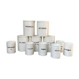 Set of 11 pharmacy jars
