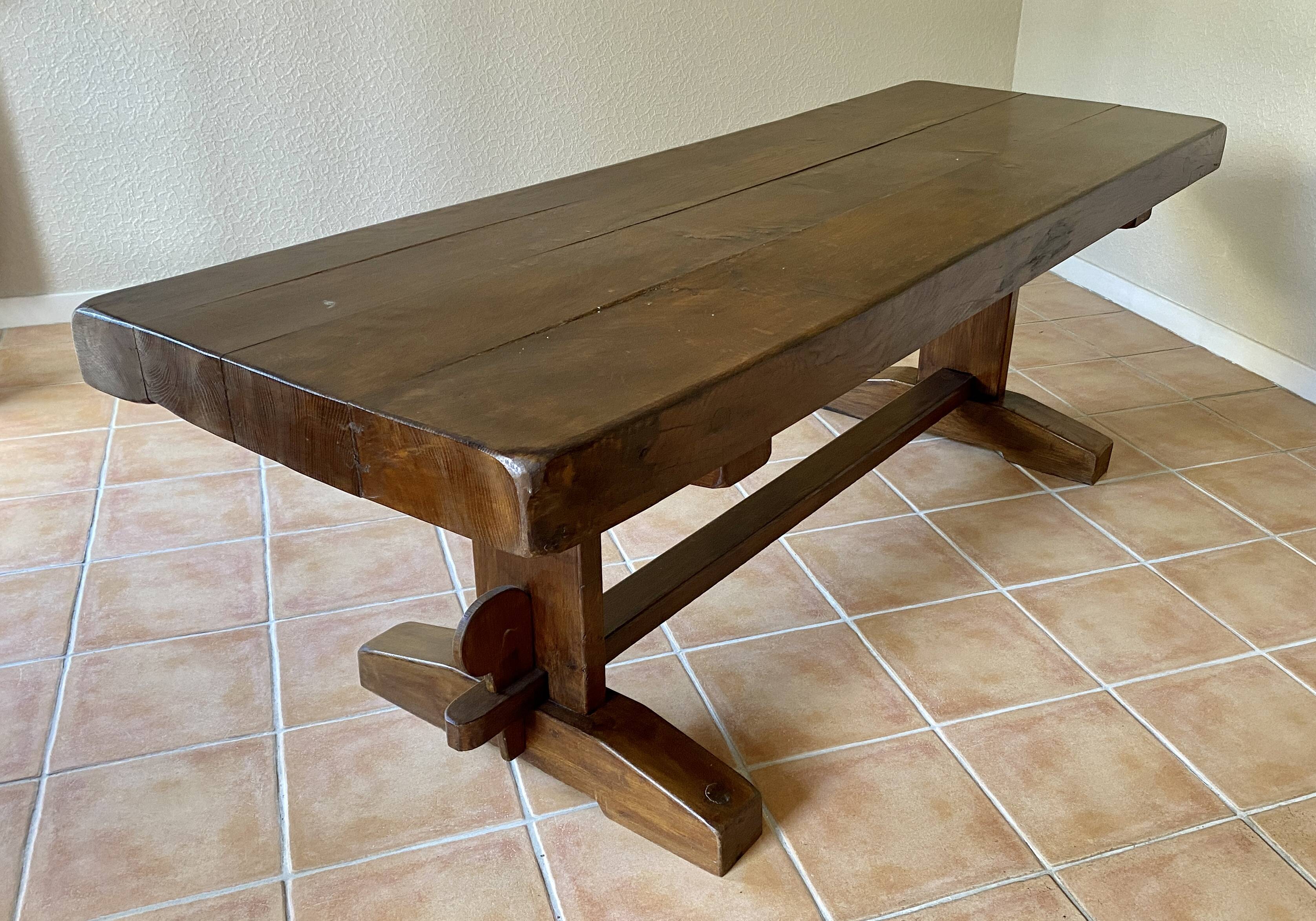 table de ferme chêne massif