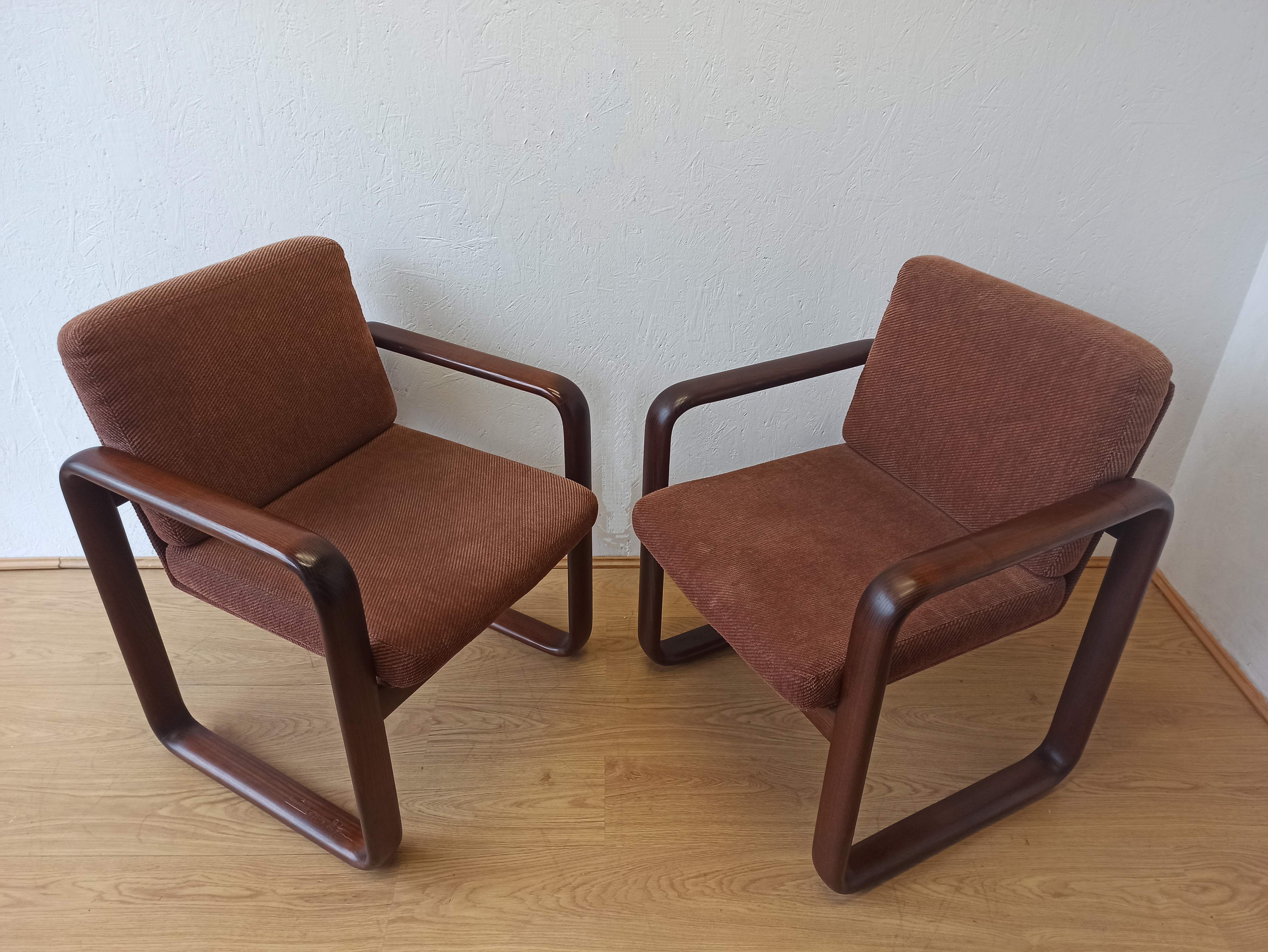 2 armchairs, B. Vogtherr for Rosenthal, 1970s