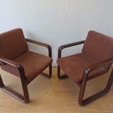 2 armchairs, B. Vogtherr for Rosenthal, 1970s