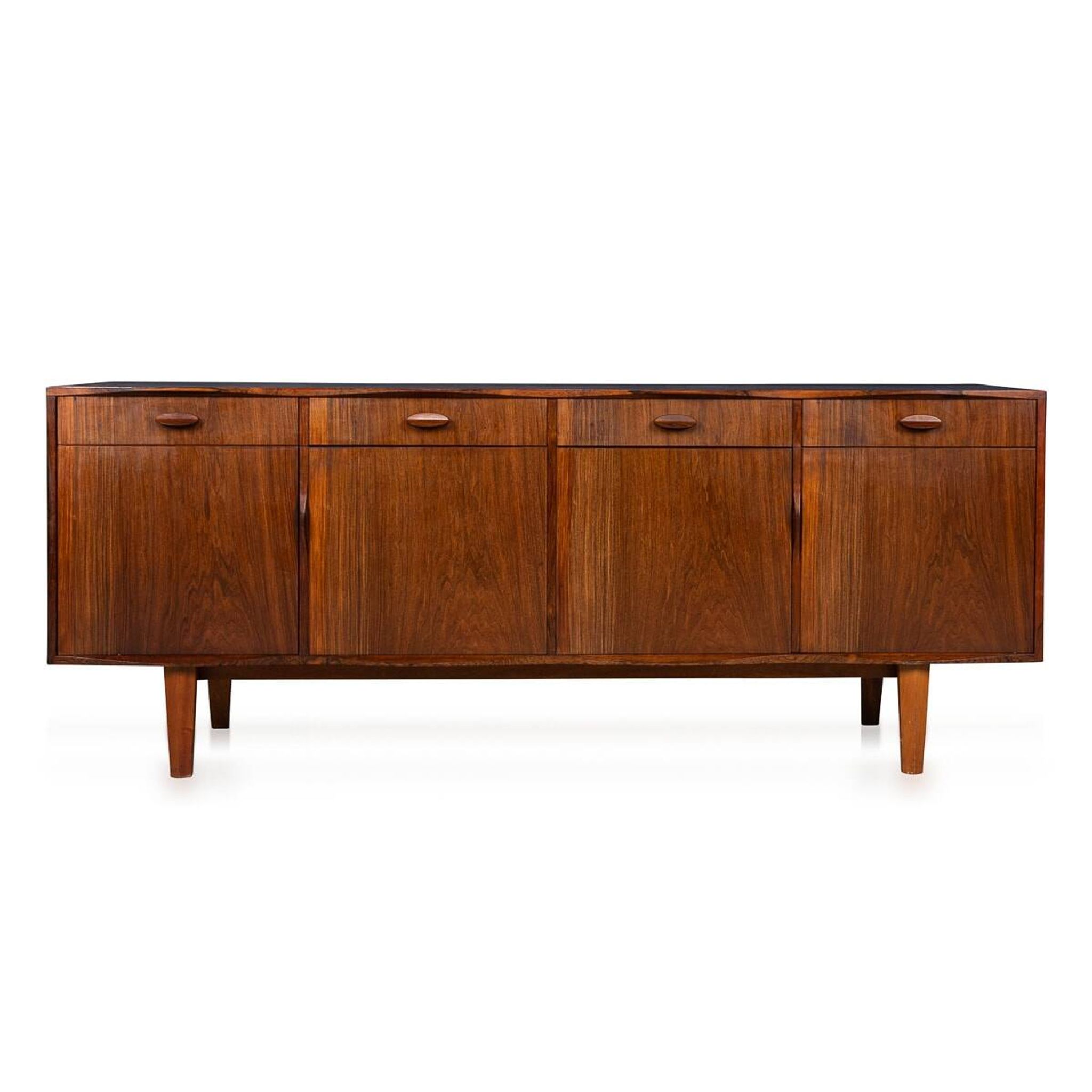 20thC ENGLISH ROSEWOOD SIDEBOARD BY GORDON RUSSELL c.1967