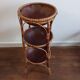 Desserte en rotin vintage