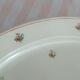 Oval porcelain dish Moulin des Loups Hamage decoration Burgundy