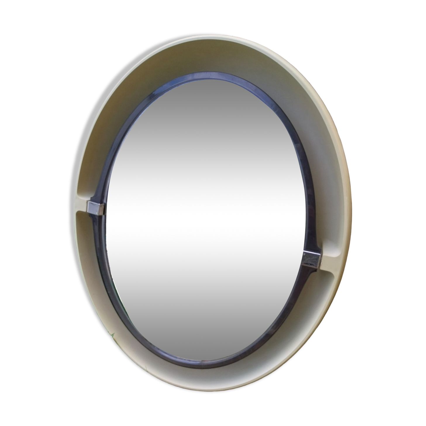 Illuminating oval mirror by Allibert