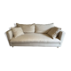 Beige linen sofa and armchair with stain-resistant treatment
