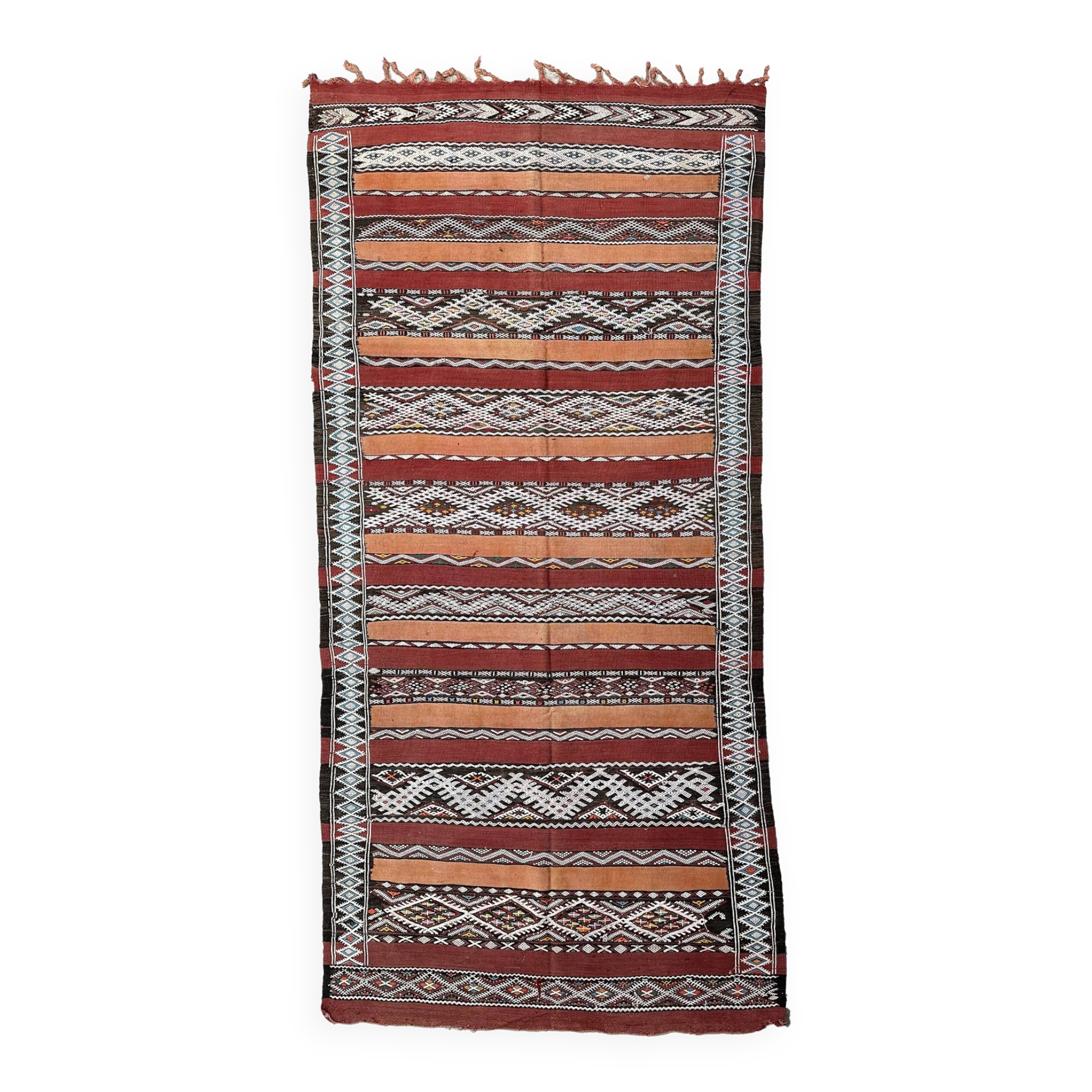 Moroccan kilim zayan rug - 312 x 153 cm.