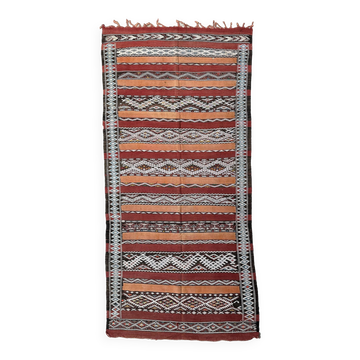 Tapis marocain kilim zayan - 312 x 153 cm.