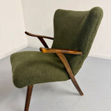 Set of 2 wing chairs in Scandinavian design from the 1960s.