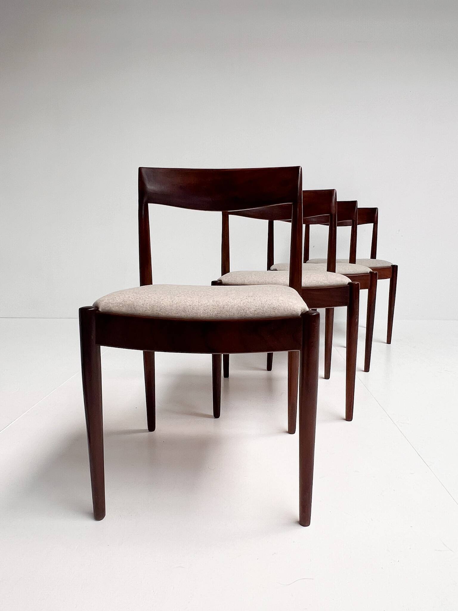 Set of 4 Mid Century Danish design chairs, 1960s