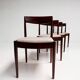 Set of 4 Mid Century Danish design chairs, 1960s